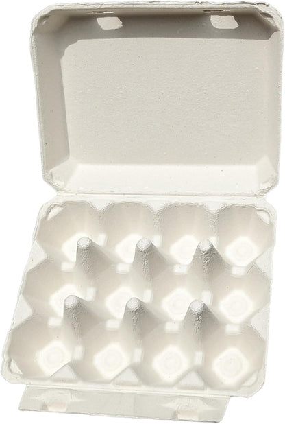 12 3x4 Packaging 25 Pack Vintage Egg Cartons for Large Eggs Classic Layout Durable Recycled Cardboard Farmhouse Style