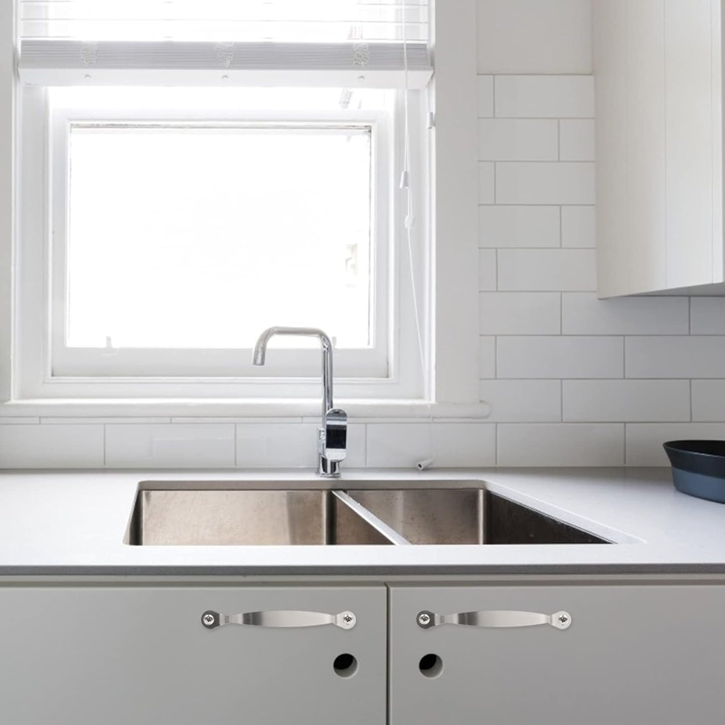 Cutting Board Handles Cabinet Pulls: 3pcs Stainless Steel Drawer Handles for Kitchen Butcher Board, Side Pulls