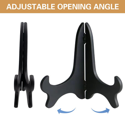 JoyHuaTrade 4 PCS Embroidery Hoop Desk Display Holder, Black Plastic Cross Stitch Display Stand for Embroidery Cross Stitch Hoop Needlework Decor