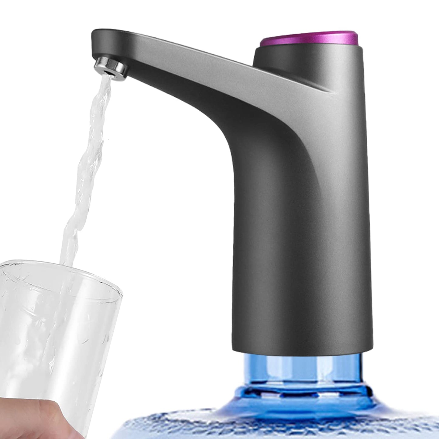 GOLDEN DEER Water Dispenser for 5 Gallon Bottle, Portable Water Cooler Dispenser,Universal Water Dispenser for 2.5、3 and 5 Gallon Bottles USB Charging Water Pump