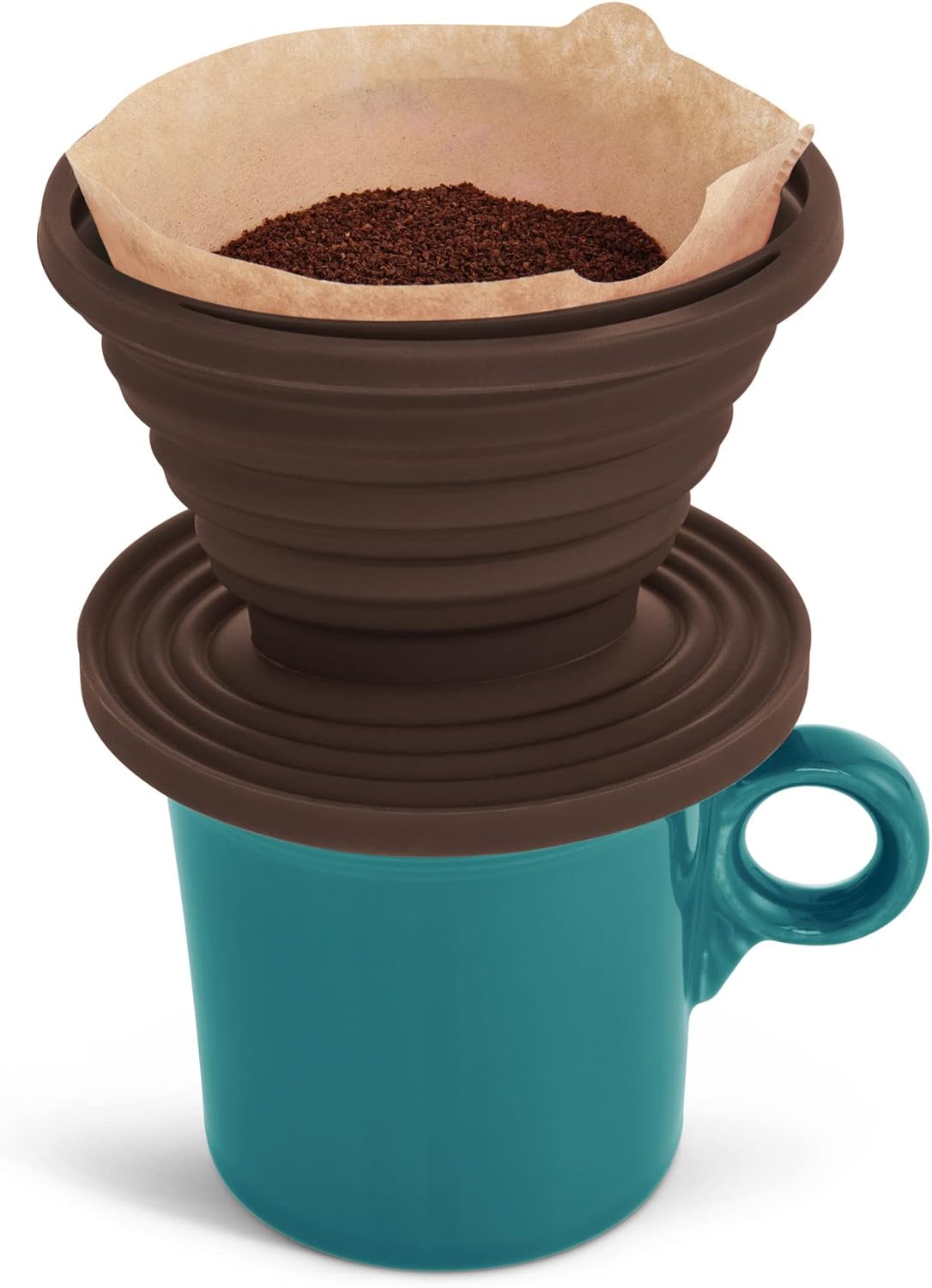 Fino Collapsible Reusable Coffee Brewing Cone, Number 2-Size, Brews 2 to 6 Servings