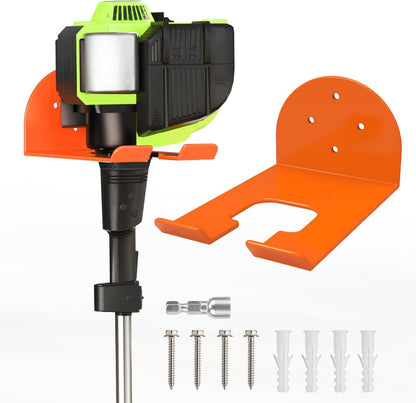 Weedeater Heavy Duty Wall Mount Hanger - Rubber Coated Garden Tool Holder | 1 Pack