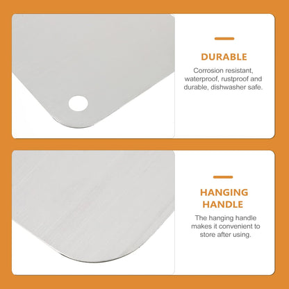 Stainless Steel Chopping Tray, Heavy Duty Cutting Board, Stainless Steel Board for Chopping