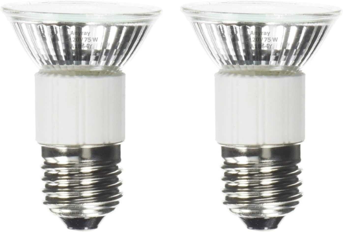 Anyray 2-Pack Replacement Bulb for 62351 and Hoods 92348, 75 Watt Standard E27