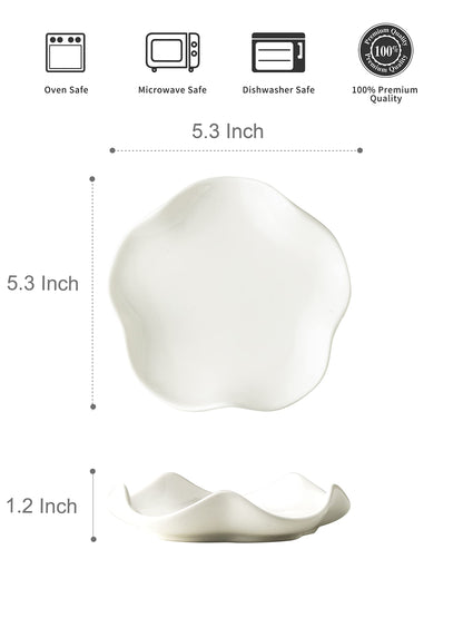 Miamolo Cute Spoon Rest for Stove Top, Ceramic Spoon Holder for Kitchen Counter, 5.3 Inches Coffee Spoon Holder Utensil Rest for Kitchen Gadget Cooking Gift Housewarming Wedding,Kitchen Decor, White