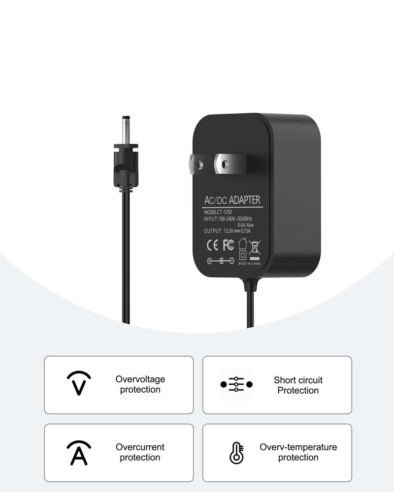 VHBW 9.6V 0.5A Charger Compatible with Shark CH901 Ultra Cyclone Pro Cordless Handheld Vacuum, Model XCHRGCH901 DK12-096045A-U ZD006C096050USE [Not for Shark CH950 13.3V]