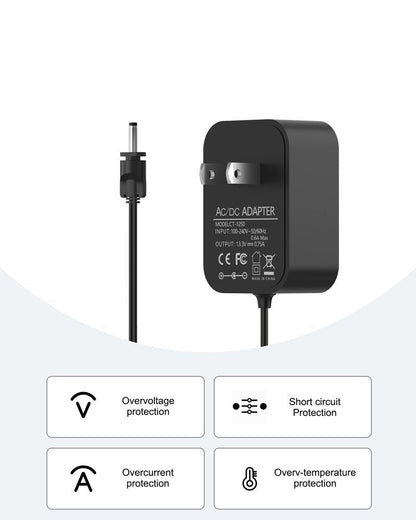VHBW 9.6V 0.5A Charger Compatible with Shark CH901 Ultra Cyclone Pro Cordless Handheld Vacuum, Model XCHRGCH901 DK12-096045A-U ZD006C096050USE [Not for Shark CH950 13.3V]