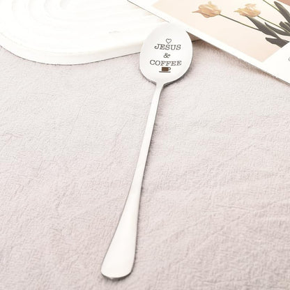 Coffee Spoon for Mom Dad Birthday Gifts for Women, Christmas Gifts for Men, Son, Daughter, Coffee Lovers