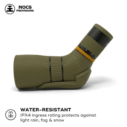 Nocs Provisions Lite View 9-27x56mm Spotting Scope – Compact, Fully Multi-Coated, Anti-Scratch Optics for Adults & Kids, Ideal for Bird Watching, Hiking, Wildlife & Outdoor Travel - Saguaro Green