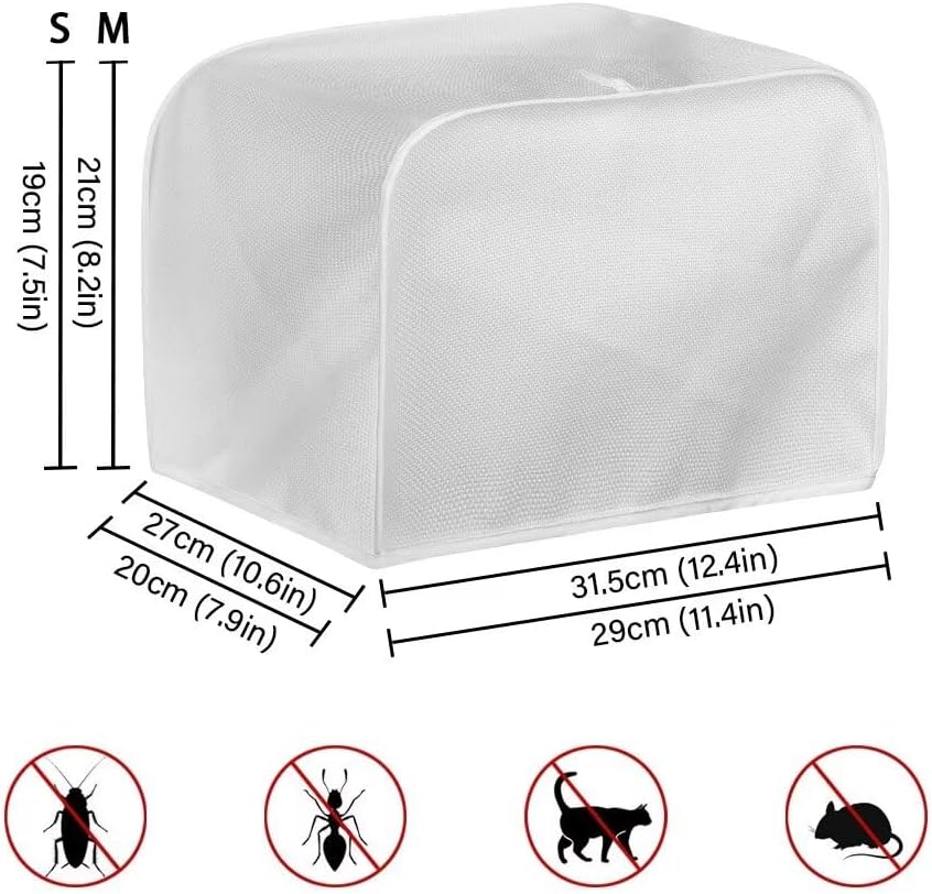 ZDCUSTOM Floral Rooster Toaster Cover for 2 Slice Small Appliance, Washable Anti-Scratch Dustproof Kitchen Cover