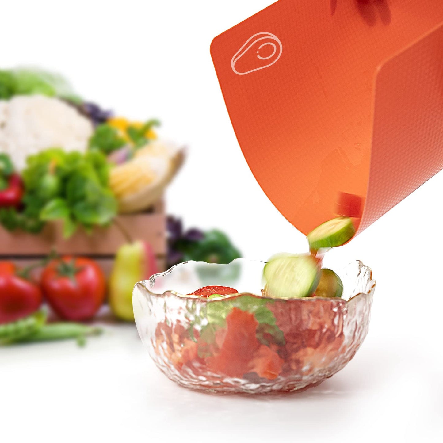 Goodluck 10 Pieces Flexible Cutting Boards, BPA Free Plastic Cutting Boards for Kitchen, Non Slip Cutting Mat for Meat and Vegetables