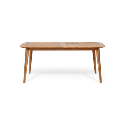 Christopher Knight Home Stamford Outdoor Acacia Wood Expandable Dining Table, Teak