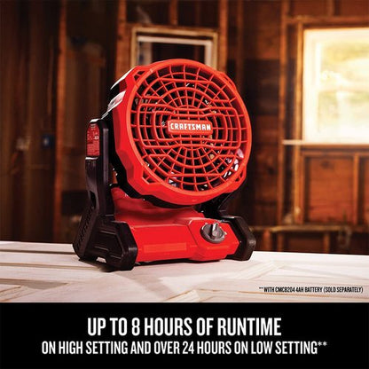 CRAFTSMAN 20V MAX* Cordless Fan, Tool Only (CMCE001B), Red