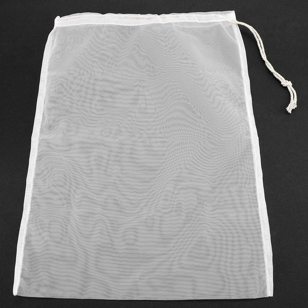 100 Mesh Food Grade Wine Filter Bag, Reusable Home Brew Beer Making Extra Fine Extraction Sack (28x45cm)