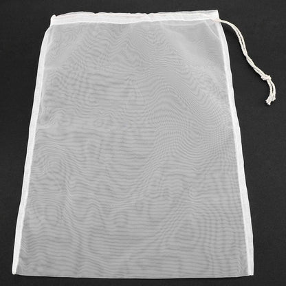 100 Mesh Food Grade Wine Filter Bag, Reusable Home Brew Beer Making Extra Fine Extraction Sack (28x45cm)