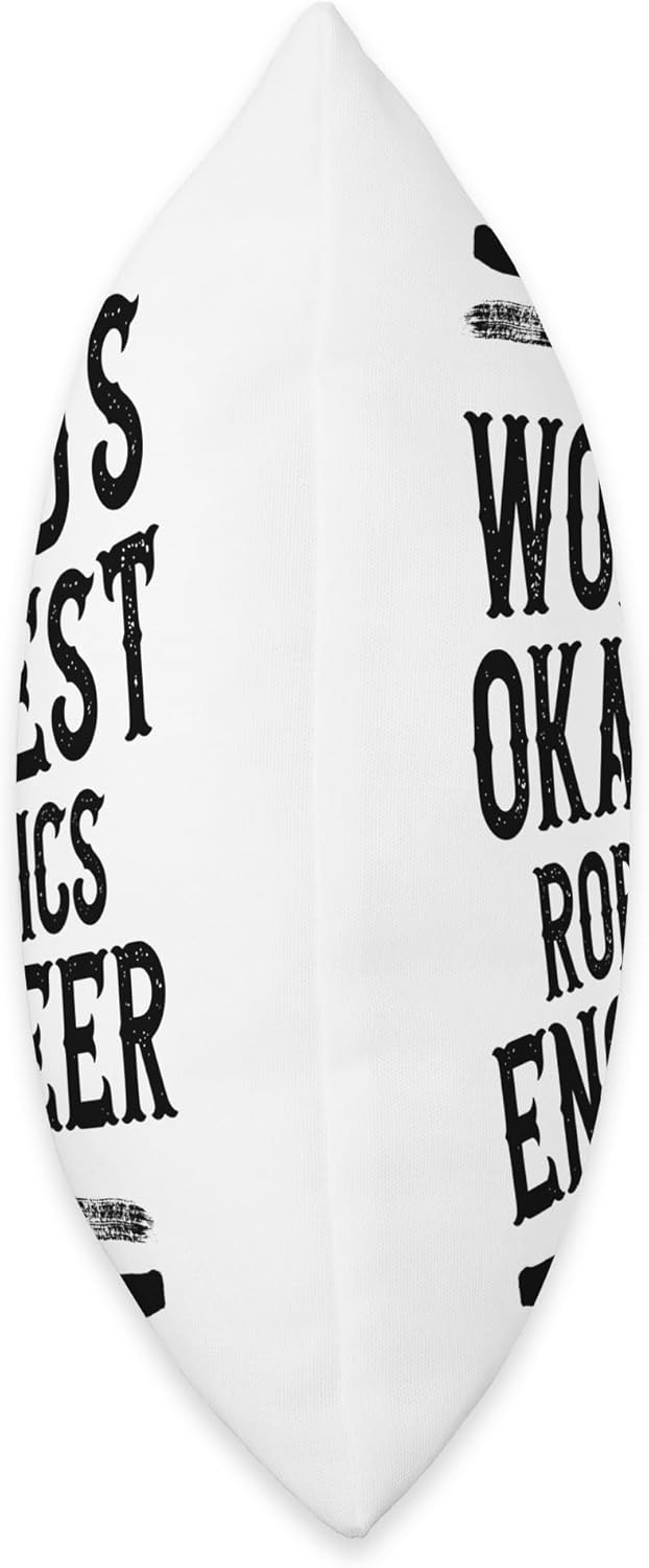 World's Okayest Robotics Engineer Graphic Funny Throw Pillow