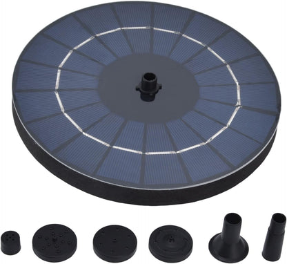 Solar Bird Bath Fountain Pump by 9V | 3.5W Free Standing Solar Panel Water Sprinkler for Garden