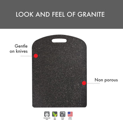 Dexas Decorator House SuperBoard Cutting Board, 12 by 16 inches, Heavy Granite