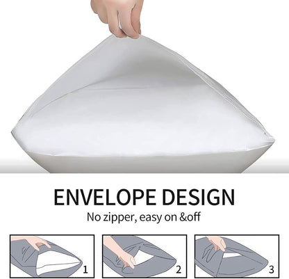 Microfiber Pillowcases by [Brand Name] - Super Soft Queen Bed Covers, Wrinkle & Fade Resistant, 20x30, Black