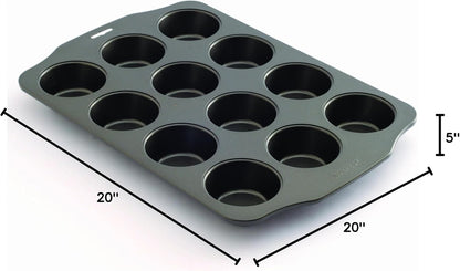 NORPRO Muffin Pan, 12 Count, 1 EA