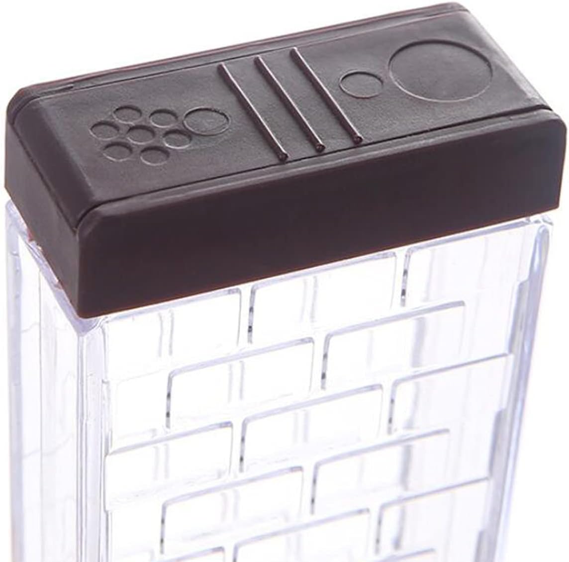 6 Case Spice Shaker Jars, Transparent Condiment Container Set for Salt Spices Seasoning Storage Box