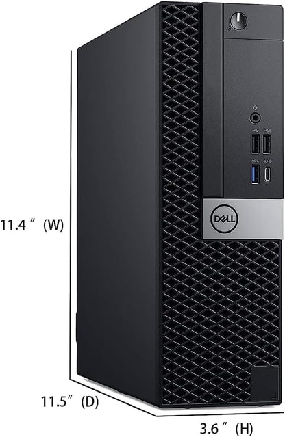 Dell OptiPlex 7050 SFF Desktop Computer PC, Intel Core i5-6500, 8 GB DDR4 RAM, 256 GB SSD, Keyboard & Mouse, Windows 11 Pro (Renewed)