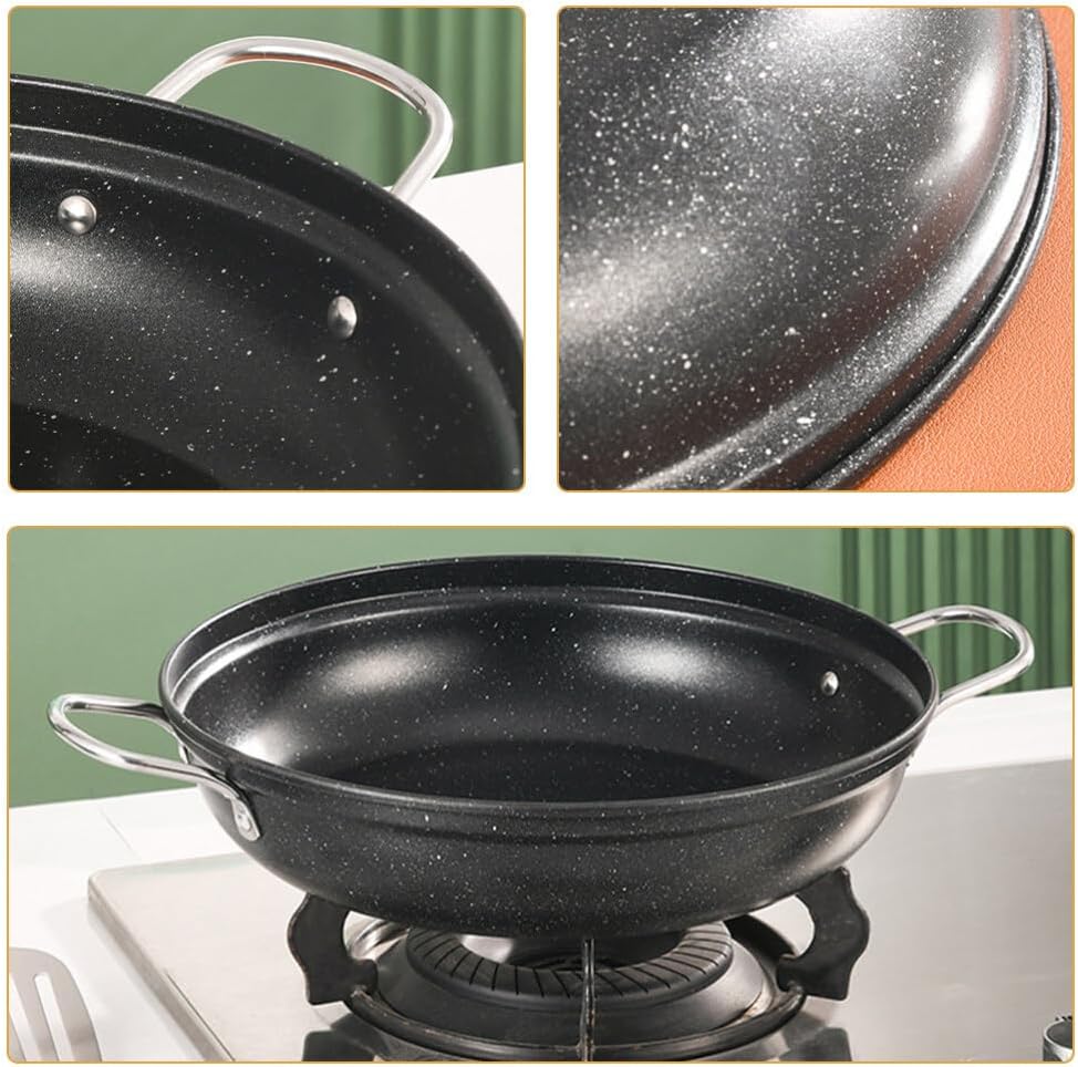 Stainless Steel Skillet with 2 Handles, Everyday Saute Pan, Multipurpose Deep Frying Pan