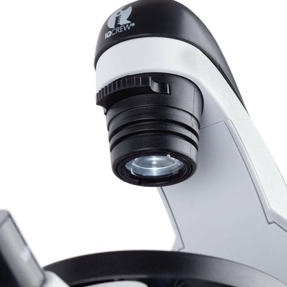 IQCrew 40X-500X Inverted Student Microscope Kit w/Experiment + Blank & Prepared Slides