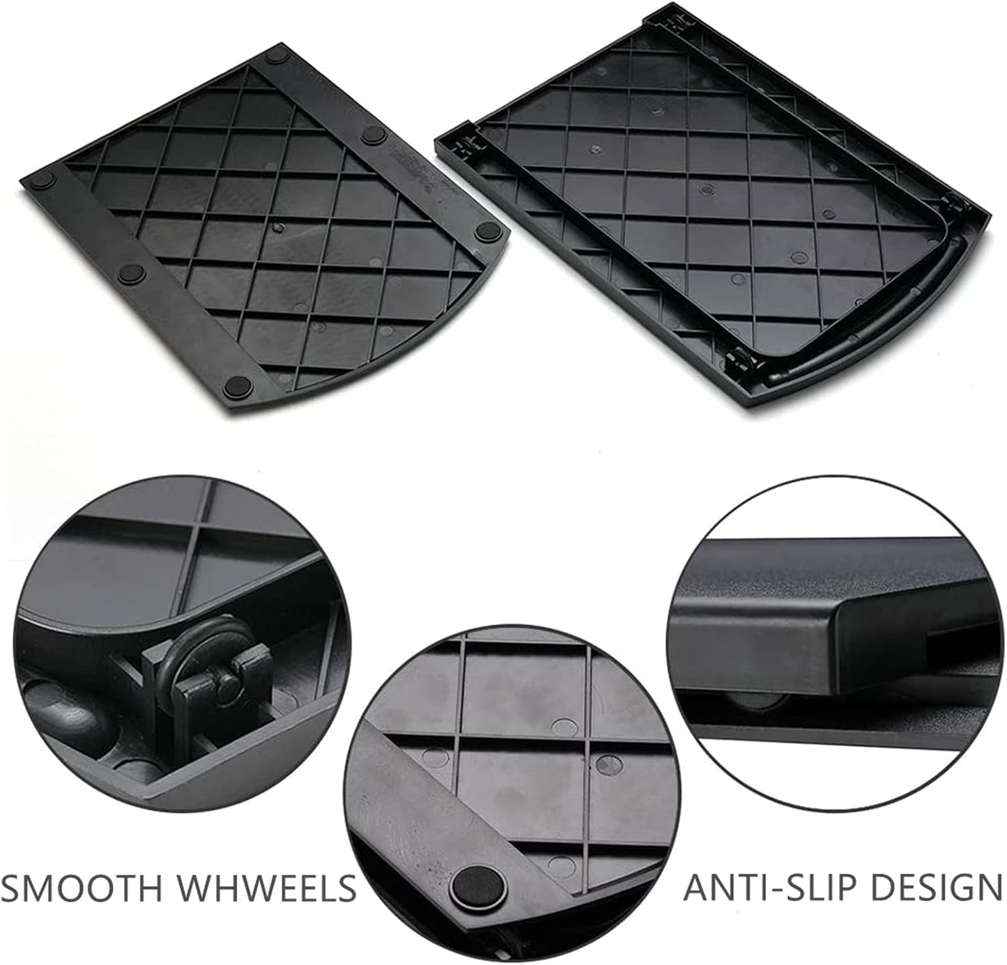 Kitchen Caddy Sliding Coffee Maker Tray Mat 12", Sliding Shelf for Blender, Toaster, Kitchen Appliances with Wheels