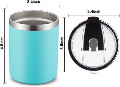 12oz/8Pack 8 Pack) MEWAY Insulated Stainless Steel Reusable Mug, Double Wall Durable Coffee Cup, Powder Coat