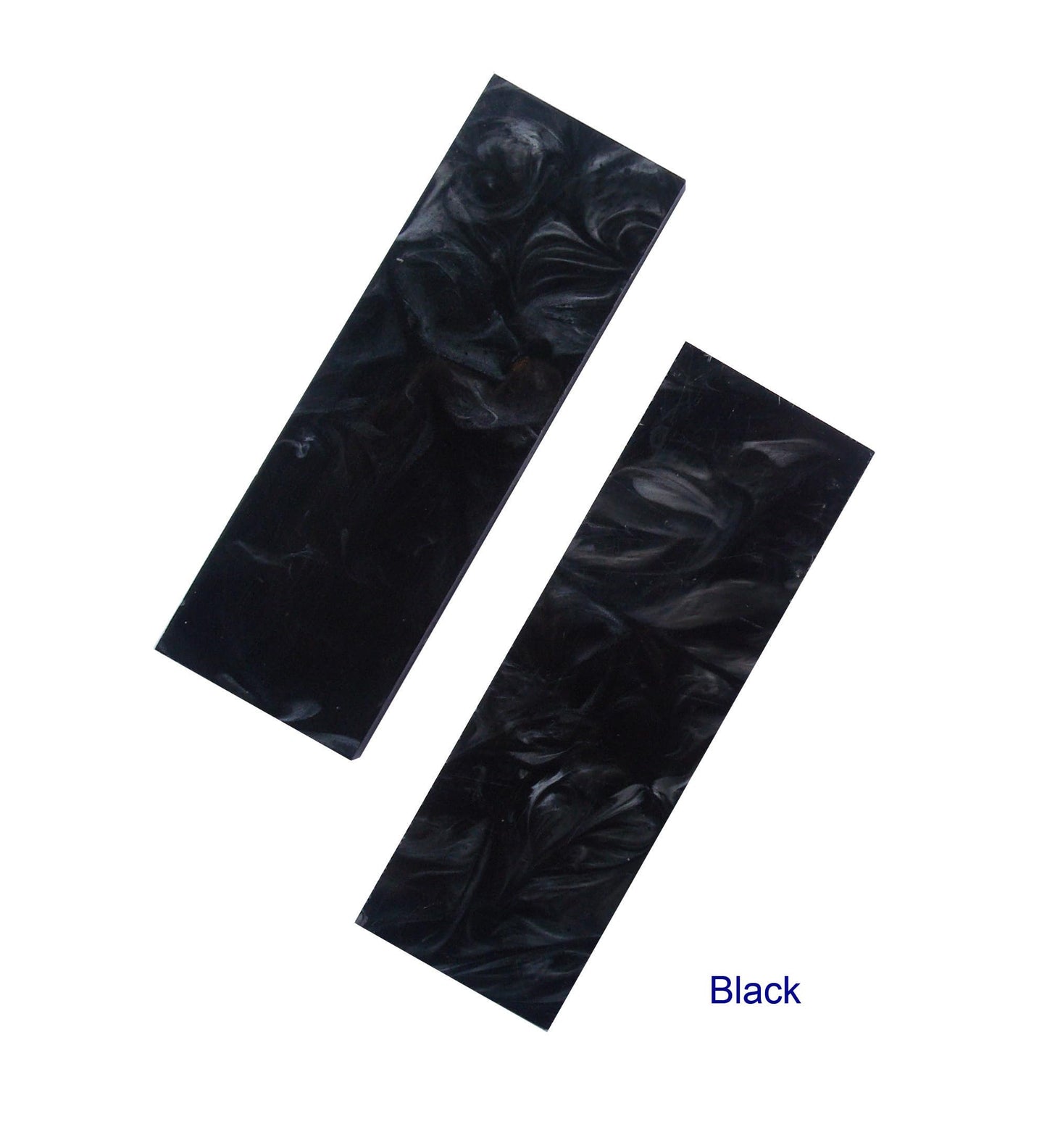 SICOCE 2 Pieces Acrylic Knife Handle Scales Slabs Custom DIY Tool Material for Knives Making Blanks Blades (Black)