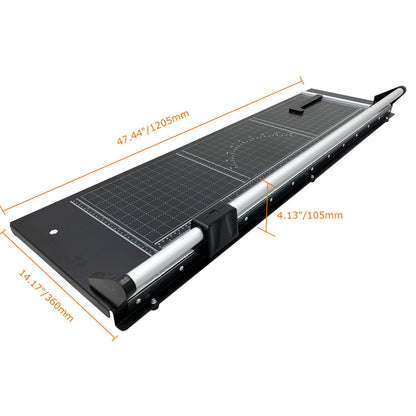 INTBUYING Cold Lamination Kit, Manual Cold Roll Laminator and 36 Inch Manual Rotary Paper Trimmer with Luster Vinyl Cold Lamination Film