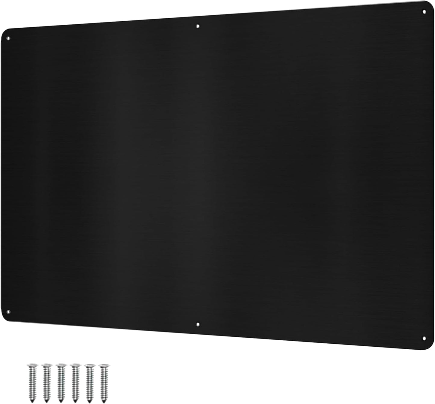 17.5inchX11.5inch 3M 1 Pack) Large Stainless Steel Plate for Magnets, Adhesive Back, Mounting Screws, Ideal