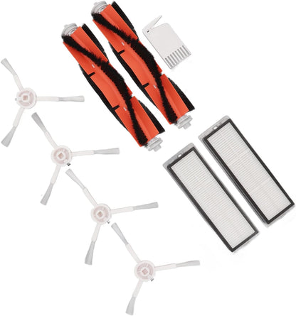 Sweeping Robot Main Brush Kit, Robot Vacuum Mop Main Brush Side Brush Filter Screen Replacement Parts