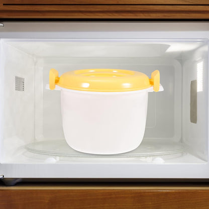 Microwave Food Container, 1L Rice Cooker Maker, Steamer Microwave Cookware for Rice, Chicken, Pasta