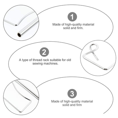 EXCEART Metal Embroidery Stand Adjustable Single Thread Spool Holder Universal Full Metal Single Cone and Spool Thread Rack Sewing Quilting Thread Holder