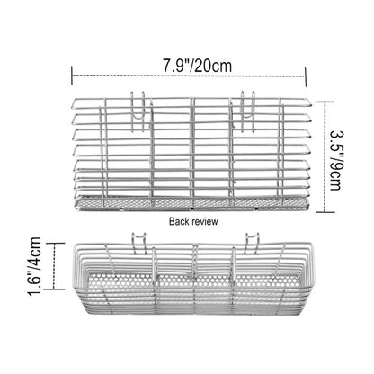 iPEGTOP Expandable Dish Drying Rack Over Sink, Rustproof Stainless Steel Basket Shelf, Multifunctional Dish Drainer Organizer with Utensil Cutlery Holder
