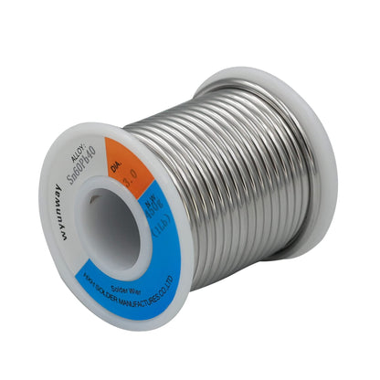 wyunway 60/40 solder for stained glass solder wire (450g(1LB)，1/8"(3mm) Dia