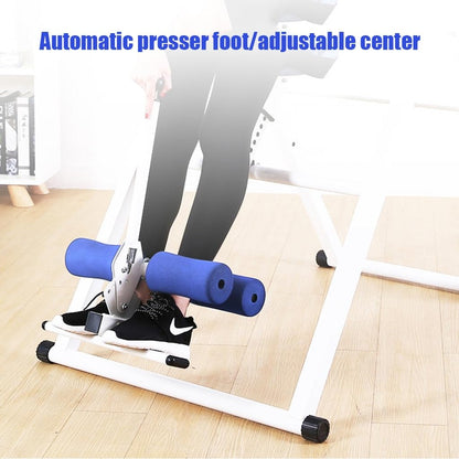 RIEJIN Gravity Heavy Duty Inversion Table with Headrest & Adjustable Protective Belt Back Stretcher Machine for Pain Relief Therapy(Color:Blue)
