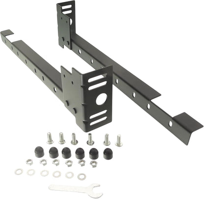 Tech Team Bed Frame Extension Set, 2 Pieces, Hardware Included, Extend Metal Bedframe to Meet Headboard
