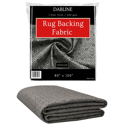 DABLINE 80" x 120" Non Slip Tufting Backing Fabric – Thick Rug Backing Pad with Vinyl Dots for Rug Tufting, Punch Needle & DIY Rug Making Supplies