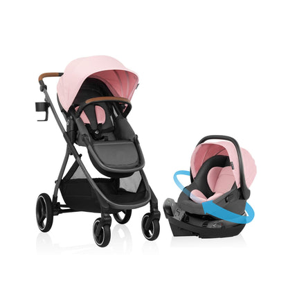 Evenflo Shyft Intuiti Travel System with Revolve180 LiteMax™ NXT Rotating Rear-Facing Lightweight Preemie and Infant Car Seat 3-30 lbs. (Amaranth Pink)