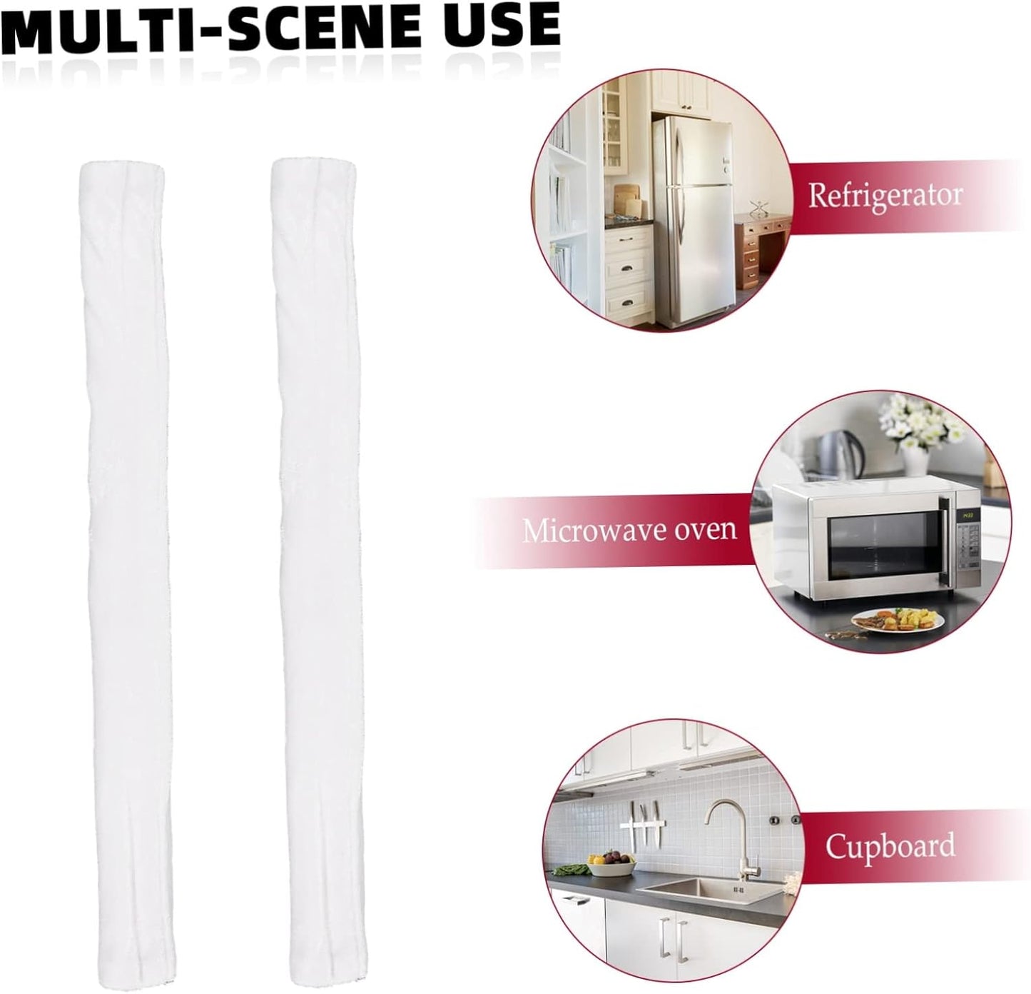 2pcs Microwave Handle Covers, Door Handle Protector Cloth Covers, Golden Velvet for Refrigerator and Dishwasher