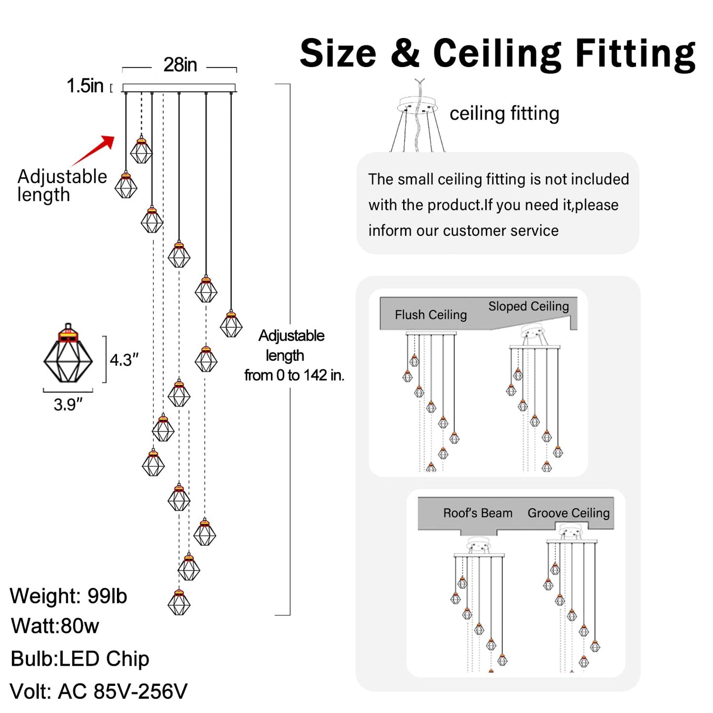 H142in Foyer Chandelier Big Chandeliers for High Ceiling Gold Pendant Light Fixture 26-Lights Crystal Chandelier Lighting Fixture for Living Room Staircase Villa