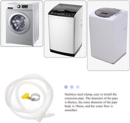Portable Air Conditioner Drain Hose, Extension Drain Hose for Washing Machine, Washer Water Inlet Hose Tube