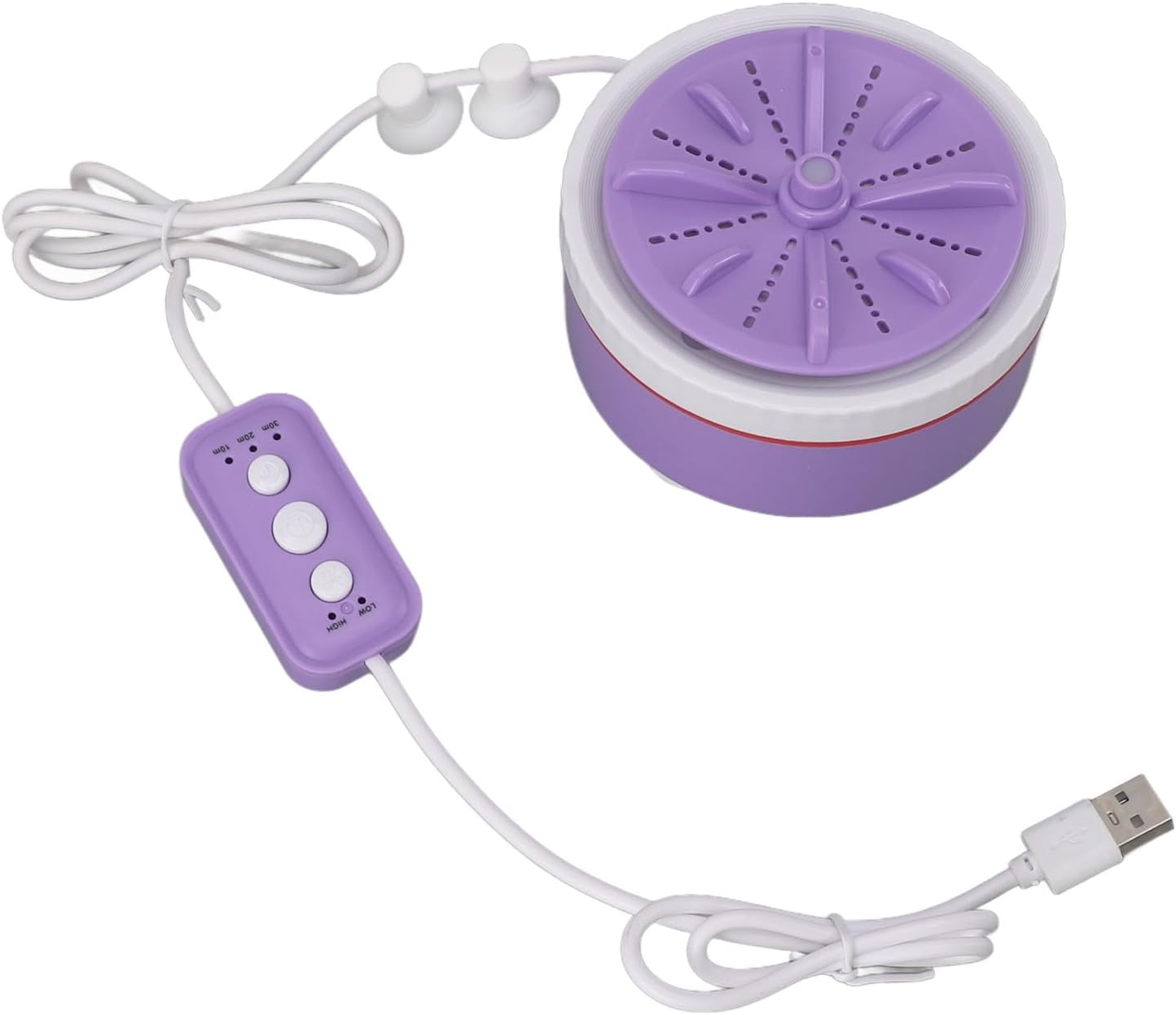 Mini Turbo Washing Machine - USB Portable Small Clothes Washer for Travel, Timed Adjustable Laundry for Underwear, Baby