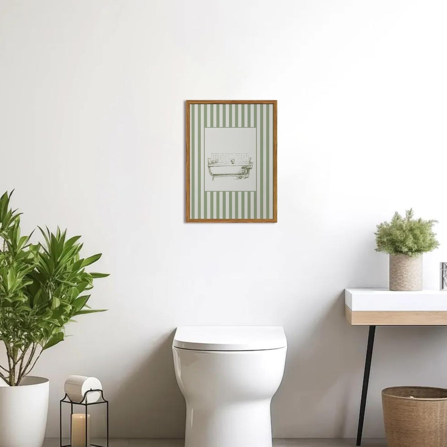 12x16 inch Funny Kids Bathroom Wall Art Cute Boy in Bathtub Wall Decor Picture, Eclectic Child Nursery Bathroom Poster