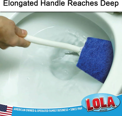 Lola Products Ring Remover Bath & Bowl Scrub, Crescent Shaped Gentle Scrubbing Pad, Eco-friendly Non-Scratch