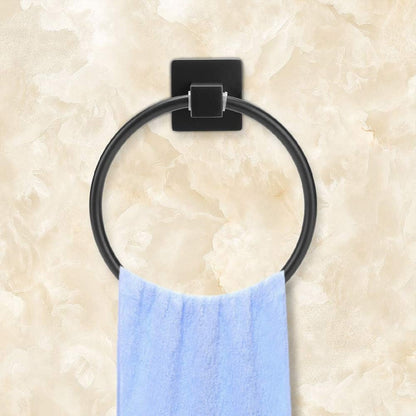 Towel Simple Wall Mounted Kitchen Bathroom Round Towel Rack Holder, Space Saver Hardware