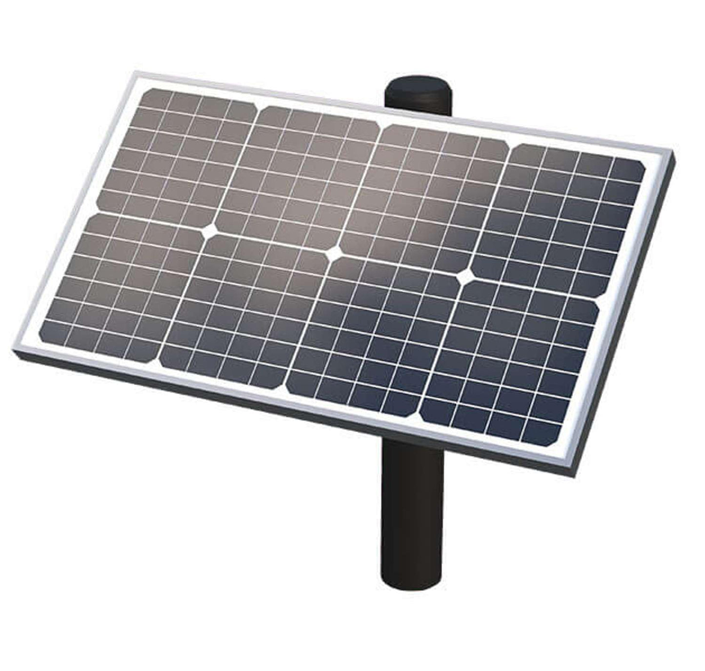 Ghost Controls Decorative Single Solar Automatic Gate Opener Smart Bundle with 30w Solar Panel and MultiConnect